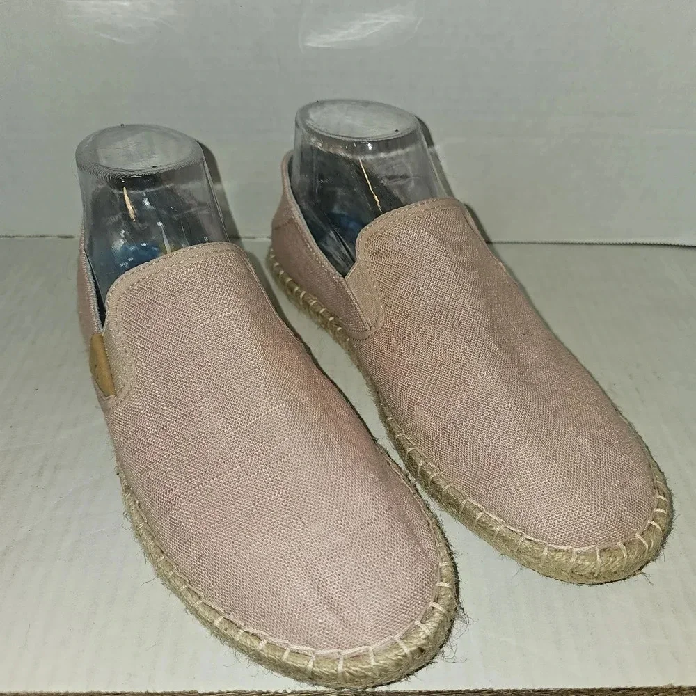 Olukai Kaula Pa'a Kapa Espadrille Flats Shoe Women Size 8 Casual Pink